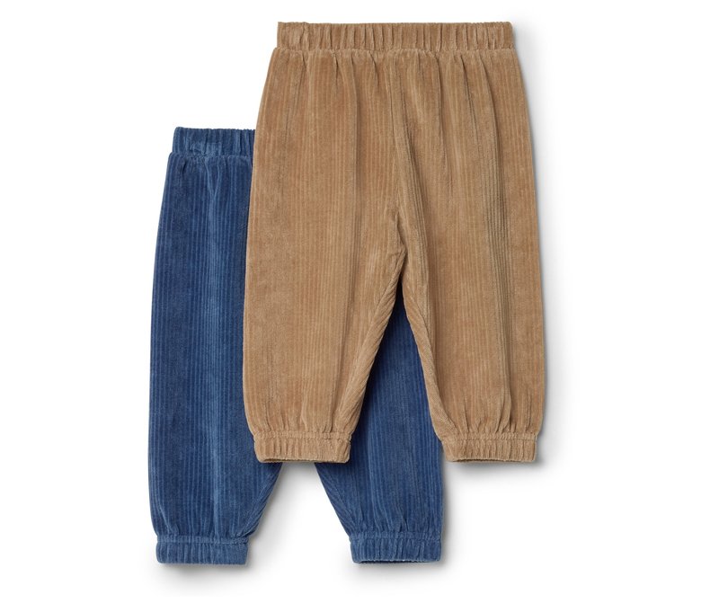 Tchibo - 2 Baby-Pull-on-Pants - Baby - Gr. 62/68 - blau