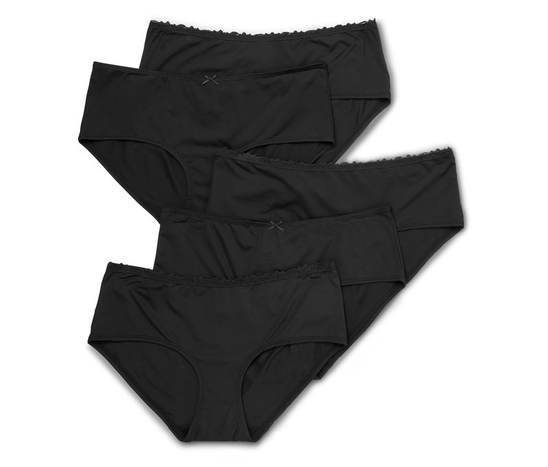 Tchibo - 5 Pantys aus Mikrofaser - Damen - Gr. L - schwarz