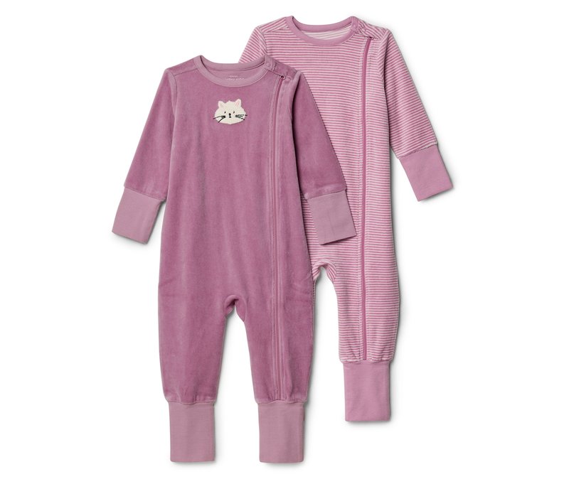 Tchibo - 2 Baby-Pjyamas - Baby - Gr. 74/80 - creme