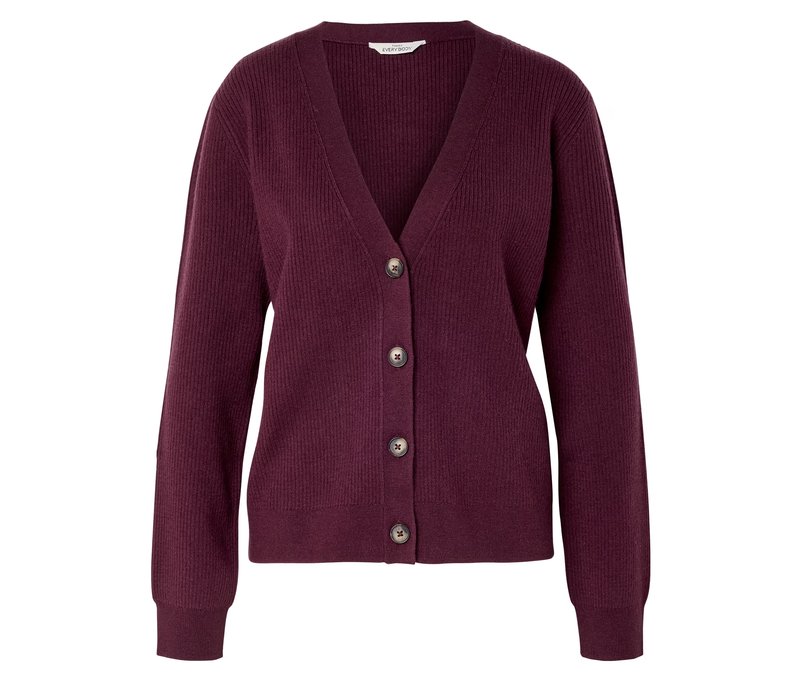 Tchibo - Strick-Cardigan - Damen - Gr. S - weinrot