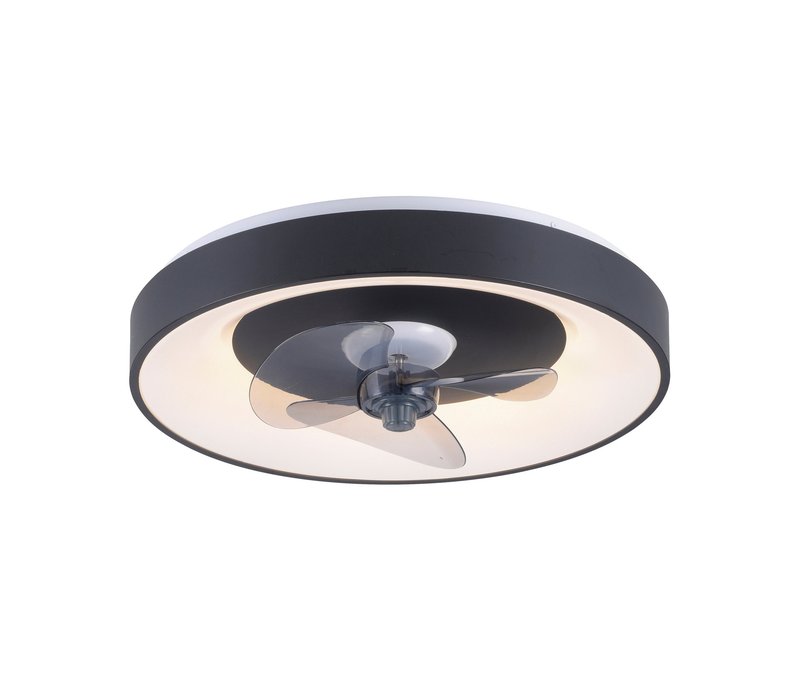 Tchibo - Just Light Deckenventilator »Venika - 14x53x53,5cm - schwarz -