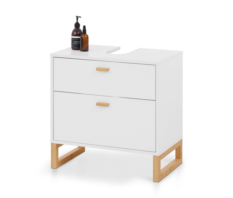Tchibo - Waschbeckenunterschrank mit 2 Schubladen - 60x37x60cm - weiß -
