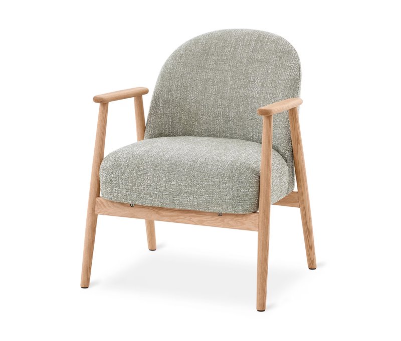 Tchibo - Sessel mit Holzgestell - 64x70x81cm - olivgrün -