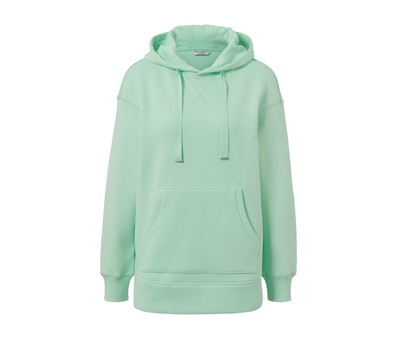 Tchibo - Langes Kapuzensweatshirt - Damen - Gr. M - mintgrün