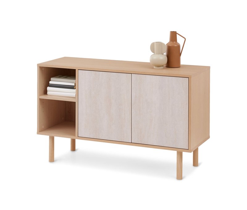 Tchibo - Sideboard in Travertinoptik - 110x40x66,8cm - braun -