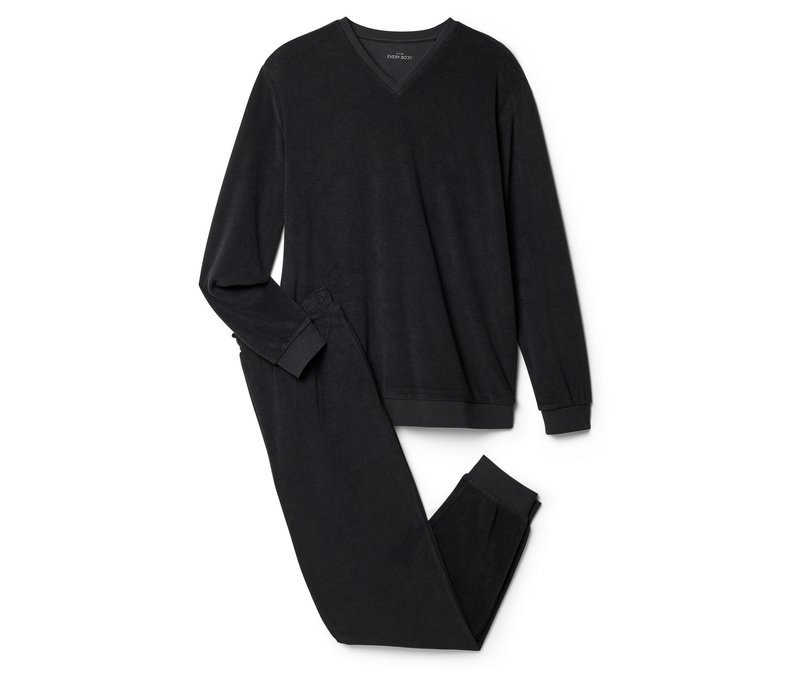 Tchibo - Frottee-Pyjama-Set - Herren - Gr. XXL - schwarz