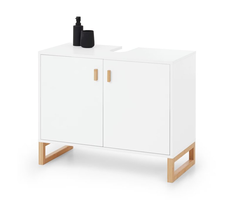 Tchibo - Waschbeckenunterschrank mit 2 Türen - 82,2x40,1x66cm - weiß -