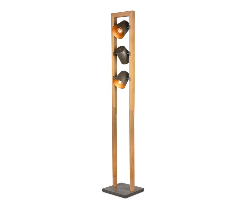 Trio Stehleuchte »Bell« - 25x25x150cm - braun -