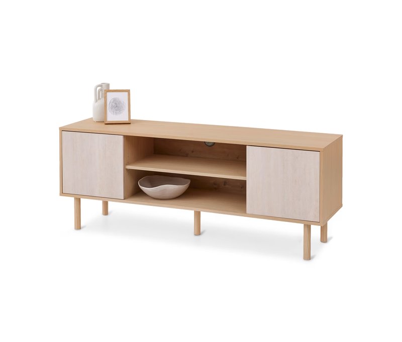 Tchibo - Lowboard in Travertinoptik - 150x40x57cm - braun -