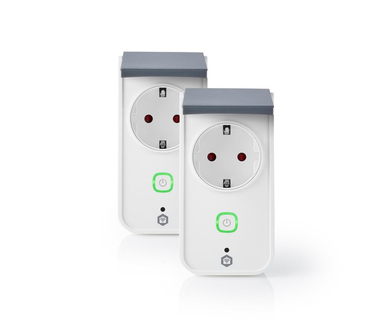 Tchibo - 2 Nedis Smart-Outdoor-WLAN-Steckdosen - weiß
