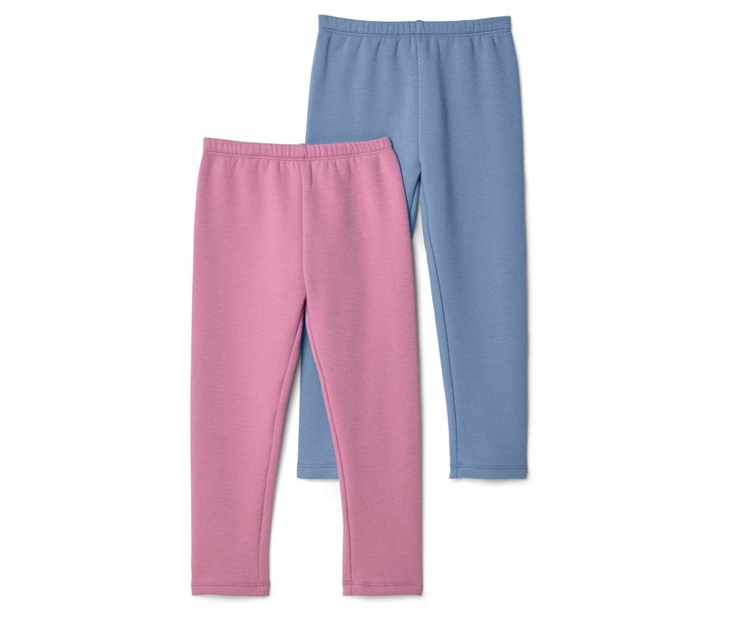 Tchibo - 2 Kinder-Thermoleggings - Mädchen - Gr. 122/128 - blau