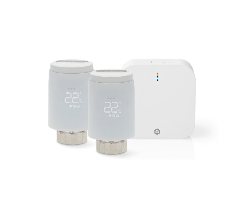 Tchibo - Nedis Smart Heizkörperthermostat - hellgrau
