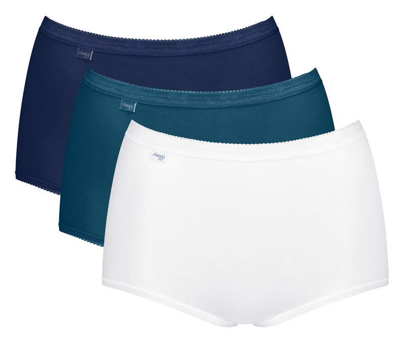 sloggi Basic+ Maxi C3P - Damen - Gr. 44 - blau