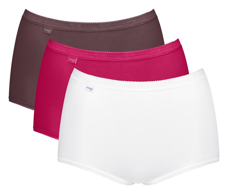sloggi Basic+ Maxi C3P - Damen - Gr. 40 - rot