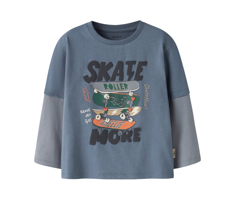 Tchibo - Name IT Kinder-Longsleeve - Gr. 98 - blau