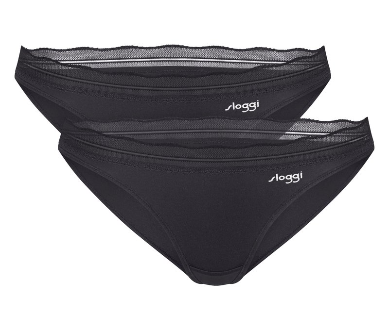 sloggi GO Blush Mini 2P - Damen - Gr. XL - schwarz