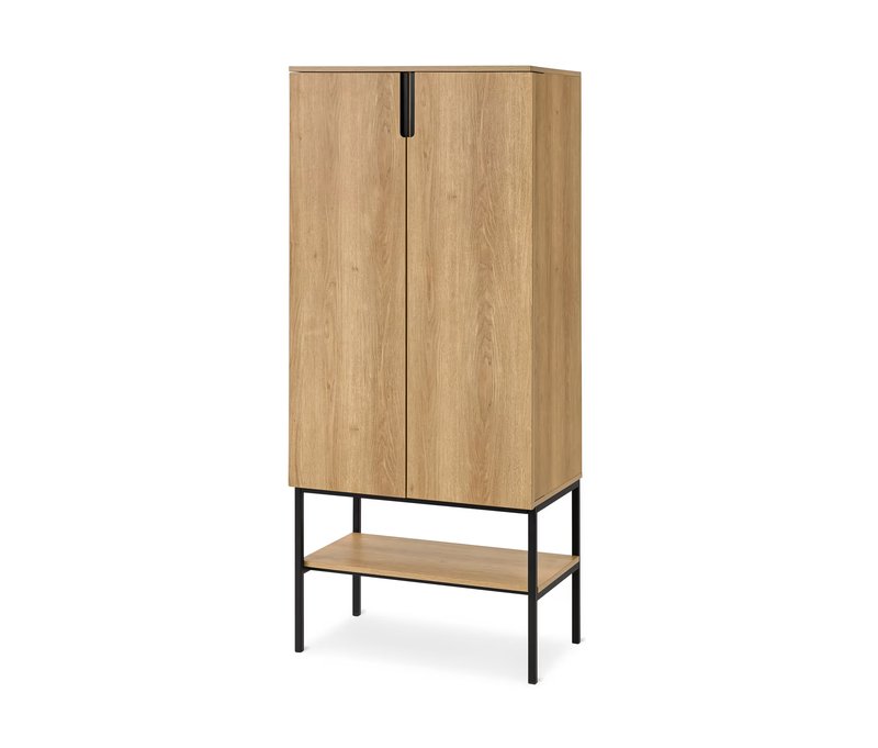 Tchibo - Buffetschrank mit 2 Türen - 70x40x160cm - schwarz -