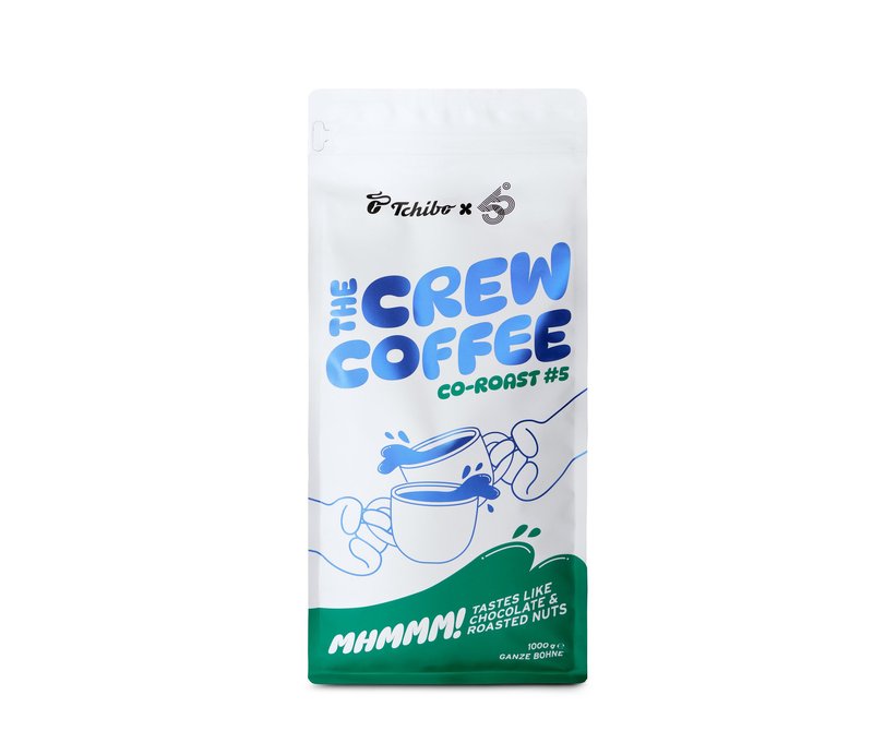 55 Degrees x roasted. - The Crew Coffee Co-Roast #5 Espresso - 1 kg Ganze Bohne - Intensität: 5/6