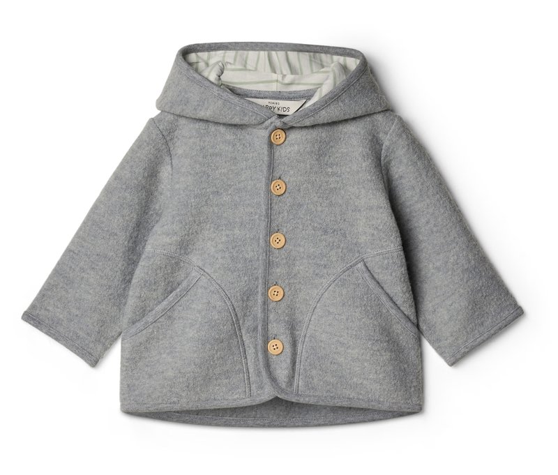Tchibo - Kinder-Walkjacke mit Wolle - Kinder - Gr. 122/128 - mintgrün
