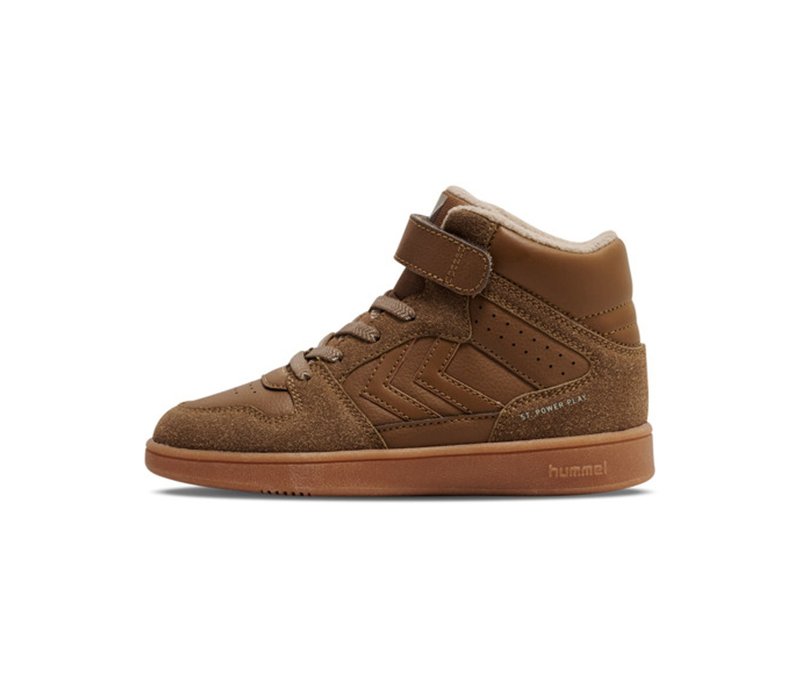hummel® Sneaker »St Power Play Mid Wt Jr« - Kinder - Gr. 32 - braun