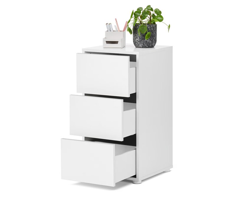 Tchibo - Schubladenkommode - 38x38x74cm - weiß -