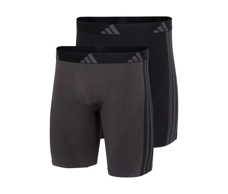 Tchibo - 2 adidas Active Seamless Long Boxershorts - Herren - Gr. L/6 - schwarz