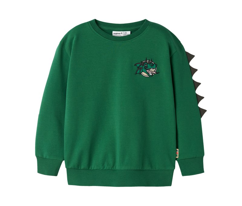 Tchibo - Name IT Kinder-Sweater »Drache« - Jungen - Gr. 104 - grün