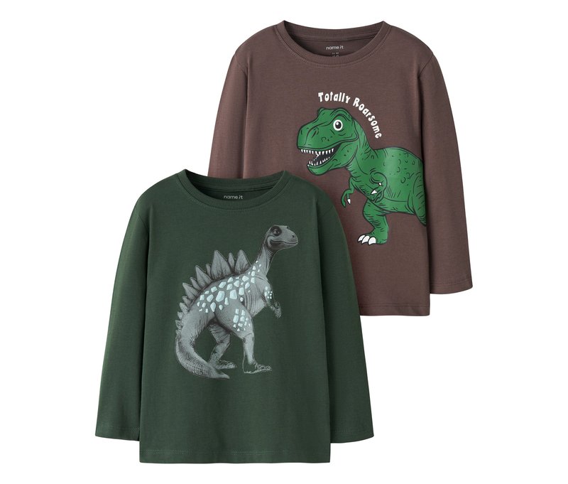 Tchibo - 2 Name IT Kinder-Longsleeves - Jungen - Gr. 104 - grün