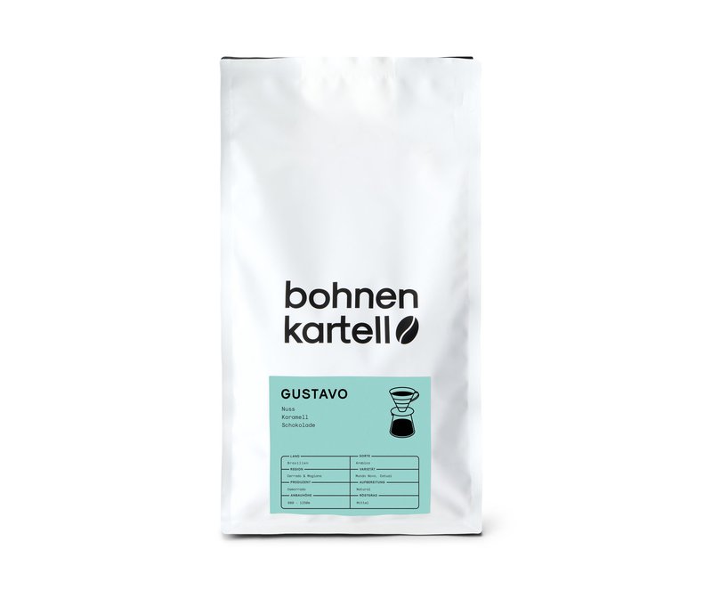 bohnenkartell - Gustavo Filterkaffee - 1 kg Ganze Bohne - Intensität: 3/6