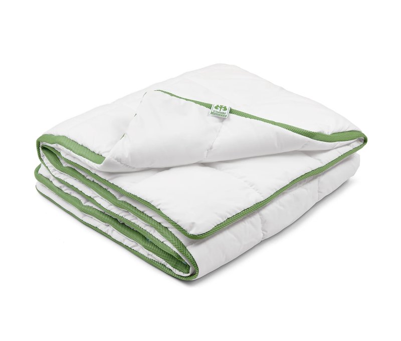 irisette® greenline Steppbett mit Belüftungsband - weiß