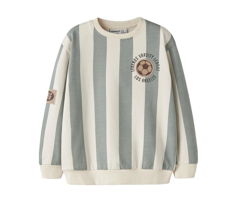 Tchibo - Name IT Kinder-Sweater »Football« - Gr. 98 - hellgrün
