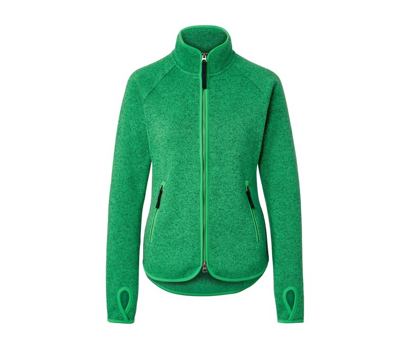 Tchibo - Strickfleece-Jacke - Damen - Gr. L - grün