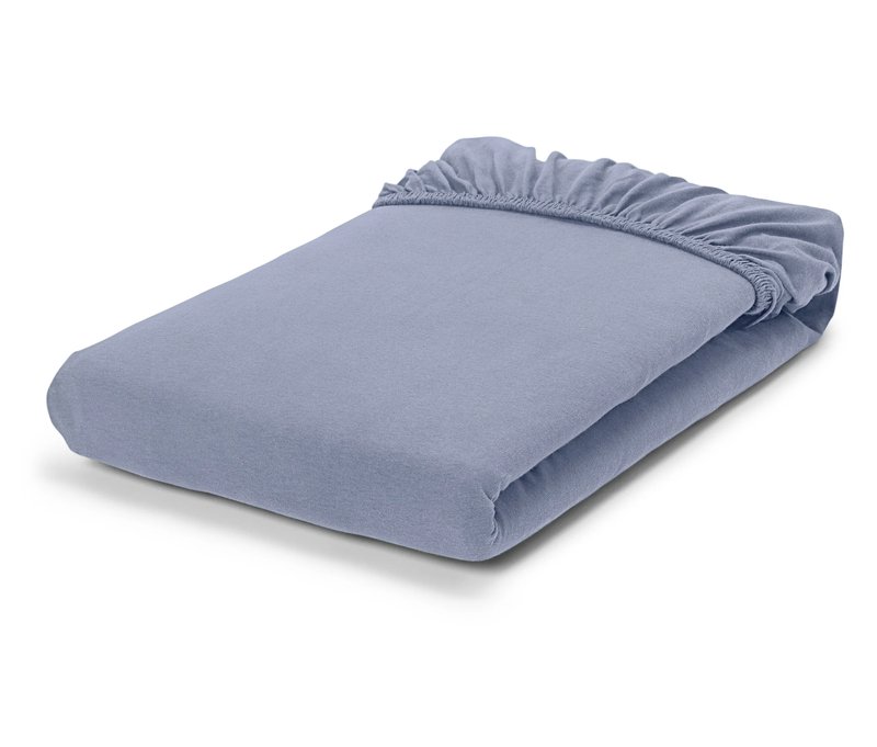 Tchibo - Winterjersey-Spannbettlaken - hellblau