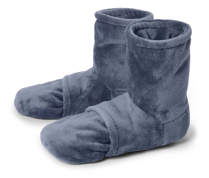 Tchibo - Bettschuhe mit Kirschkernen - blau