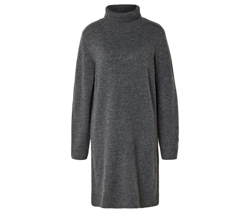 Tchibo - Strickkleid mit Rollkragen - Damen - Gr. XXL - anthrazit