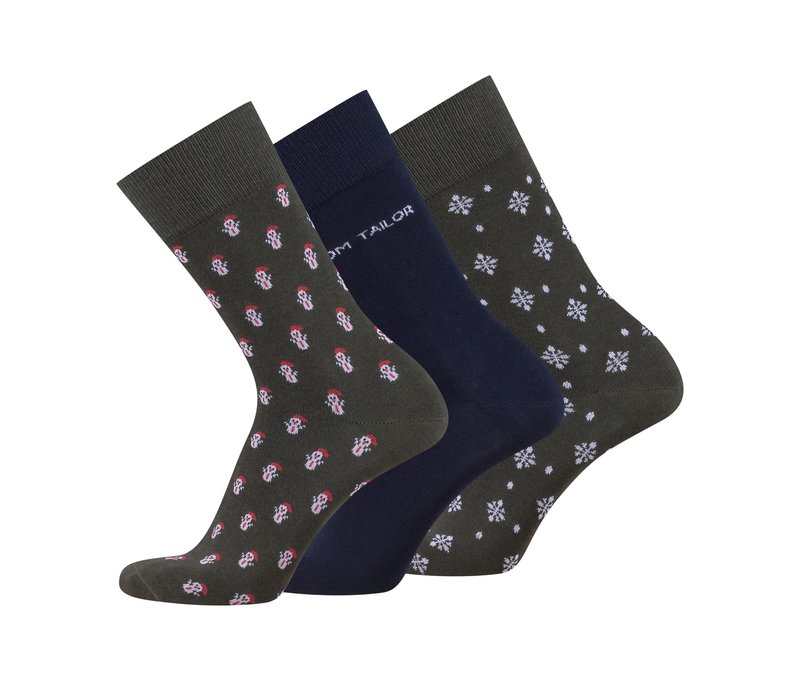 3 Paar Tom Tailor Socken »Xmas Box« - Unisex - Gr. 39-42