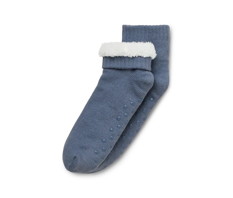 Tchibo - Hausschuh-Socken - Damen - Gr. 42-43 - blau