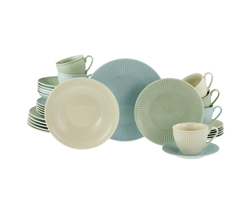 Tchibo - creaTable Kombiservice »Valencia Pastell« - mehrfarbig