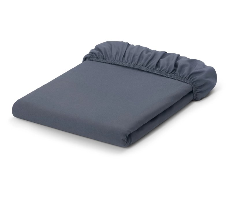 Tchibo - Microfaser-Spannbettlaken - blau