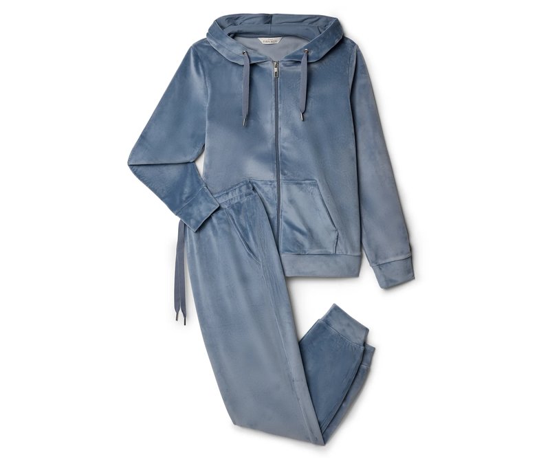 Tchibo - Nicki-Hausanzug - Damen - Gr. XS - blau