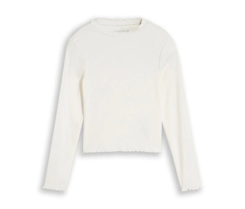Tom Tailor Langarmshirt mit Wellensaum - Mädchen - Gr. 176