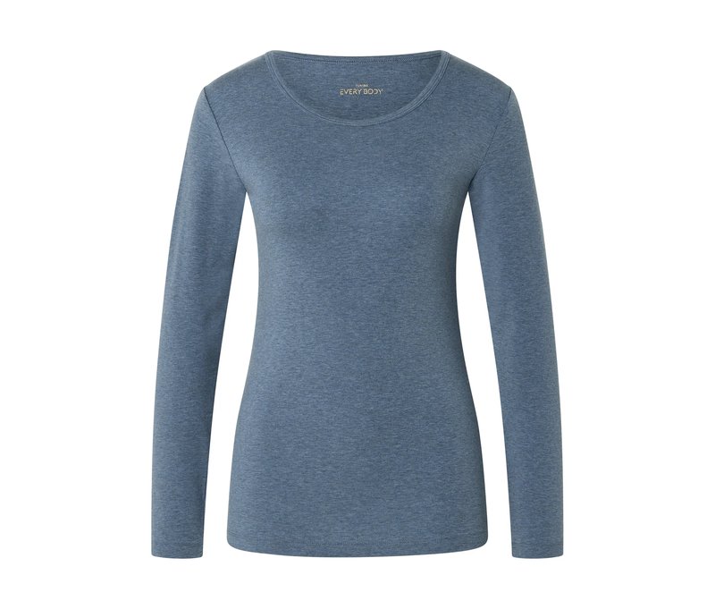 Tchibo - Langarm-Shirt - Damen - Gr. M - blau
