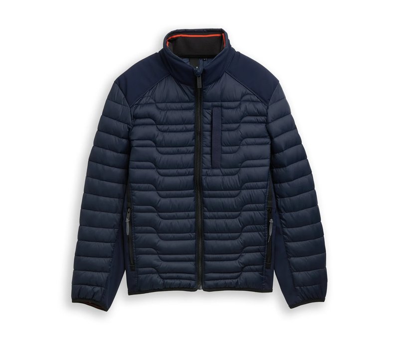 Tom Tailor Lightweight-Hybrid-Steppjacke - Herren - Gr. L - blau