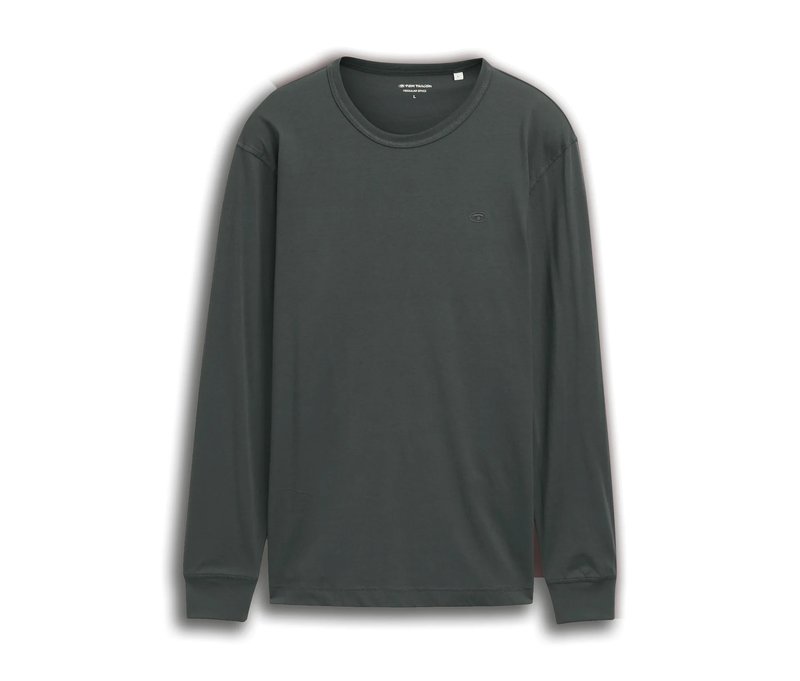 Tom Tailor Basic Longsleeve - Herren - Gr. XXL - olivgrün