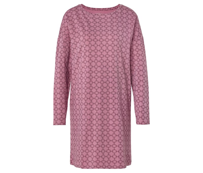 Tchibo - Nachthemd - Damen - Gr. XXL - bordeaux/print