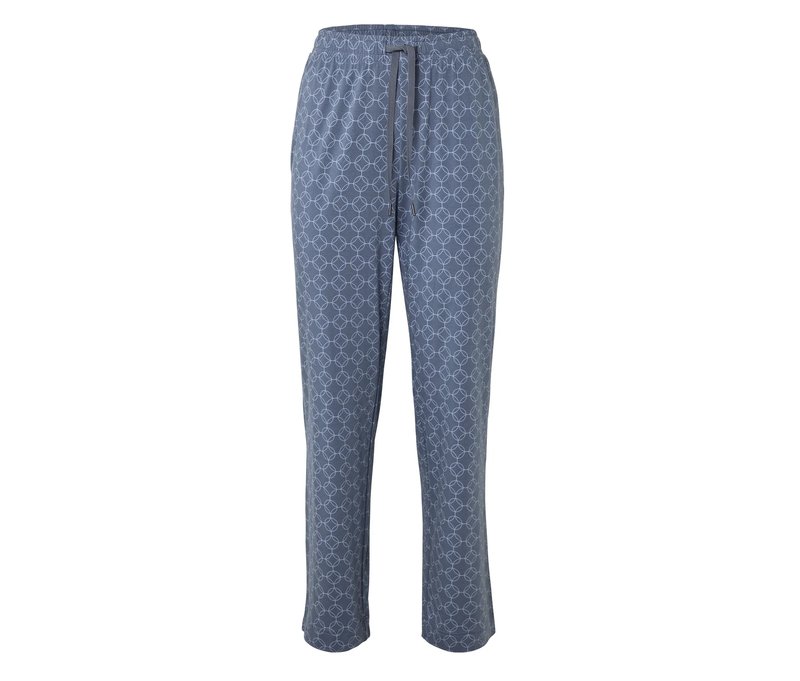 Tchibo - Pyjamahose - Damen - Gr. L - blau/print
