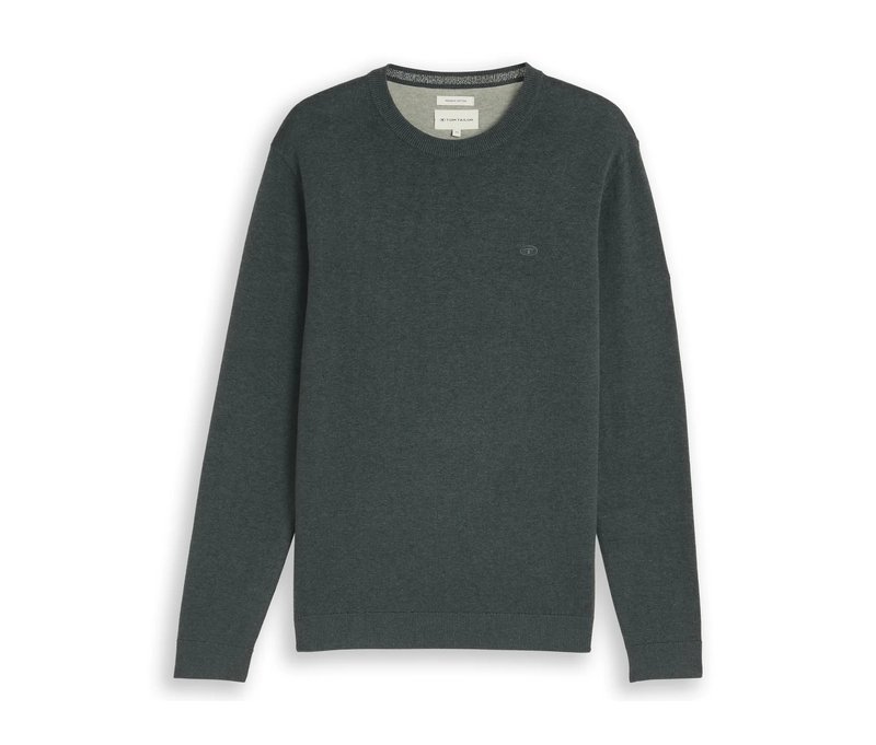 Tom Tailor Strickpullover - Herren - Gr. L - olivgrün