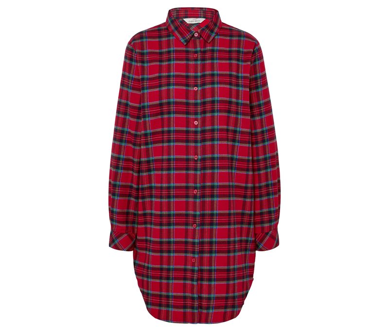 Tchibo - Damen-Flanell-Nachthemd - Damen - Gr. L - rot