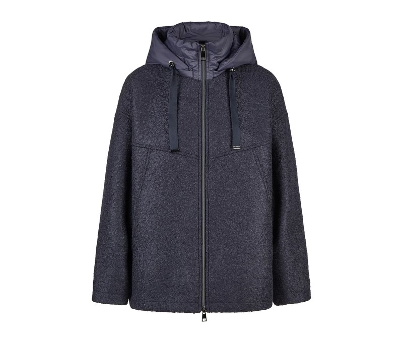 Tchibo - Barbara Lebek Bouclé-Jacke - Damen - Gr. 36 - blau