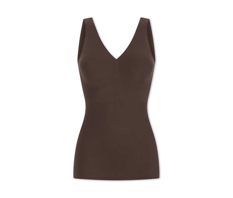 Schiesser Invisible Trägertop mit Pads - Damen - Gr. 38 - braun